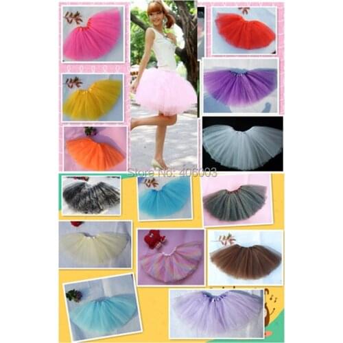 Adult tutu skirt 3layers tulle tutus 18"length