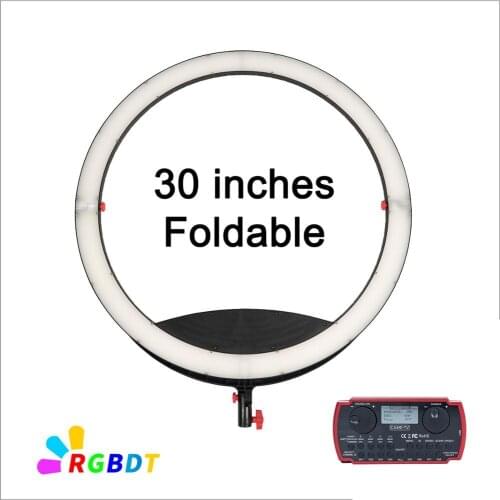 30 Inches CAME-TV Boltzen Cassiopeia Slim Folding RGBDT 50 Watt Ring Light LED C-50 Led video light
