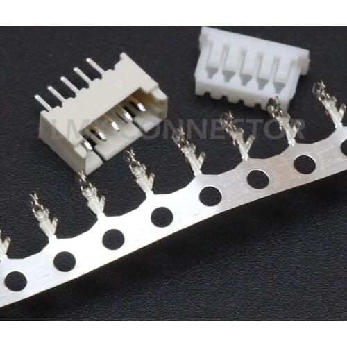 50pcs 1.25mm Pitch Connector Micro JST Horizontal Straight Pin 2 3 4 5 6 7 8 9 10 12P ( Pin Header + Housing + Terminal )