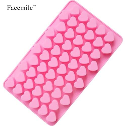 55 Holes Mini Heart Silicone Cake Muffin Chocolate Mold Fondant Cake Cookie Baking Moulds Decorating Tools