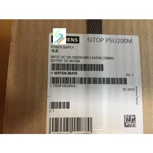 6EP1334-3BA10 Original NEW SIMATIC SITOP PSU200M , 6EP1334 3BA10 10 A STABILIZED POWER SUPPLY INPUT: 120/230-500 V AC