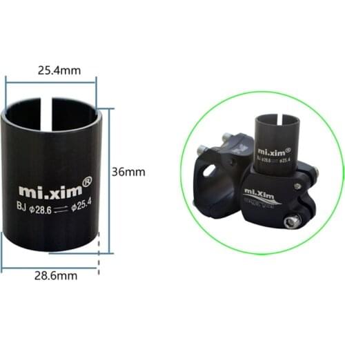 GXMF Bicycle Handlebar Shim Rod Reducer Adapter for 25.4 To 28.6mm Road Bike Handlebar Adapter Accessories Cycling Part