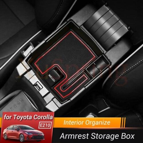 Car Console Armrest Container Storage Box Refit Car-accessories style for Toyota Corolla 2019 2020 2021 E210 12th