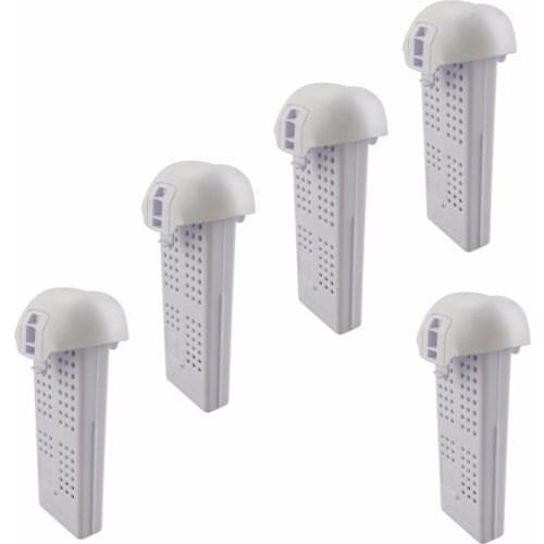 BLLRC Quadrocopter Accessories SYMA X22 X22W UAV 5PCS White Lithium Battery 3.7V 400mah