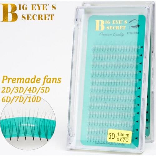 Big Eyes Secret Premade Volume Fans Dramatic Eyelashes Natural Lashes Makeup False Eyelashes Eyelash Extension