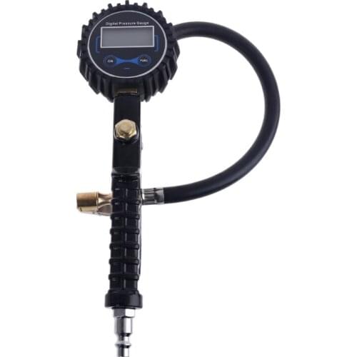 Dropship Digital Tire Inflator Pressure Gauge with 32cm 12" Hose & Quick Connect Coupler Air Chuck 200 PSI Heavy Duty for Car