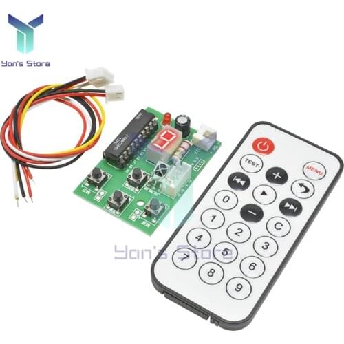 DC 4V-6V 2 Phase 4 Wire Stepper Motor Driver Controller Board Adjustable Motor Speed Controller Regulator With Remote Control