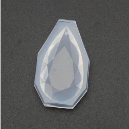 Water drop pendant mould Faceted Teardrop Pendant Silicone Epoxy Resin Mold Jewelry Making DIY Craft Tools Drop Ship