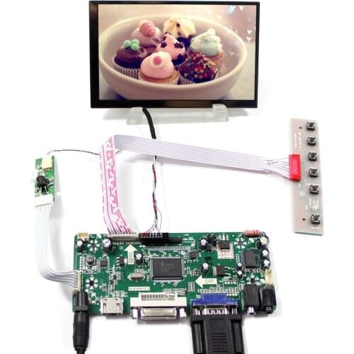 HD MI+VGA+DVI LCD Driver Board With 5.6inch LTD056ET3A 1024x600 LCD Screen