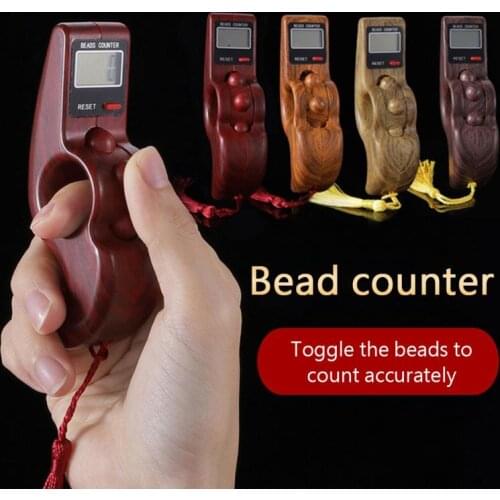 Finger Pressure Relief Toy Digital Buddha Beads Counter Handheld Rotating Prayer Beads Muslim Boy Girl Christmas Gift