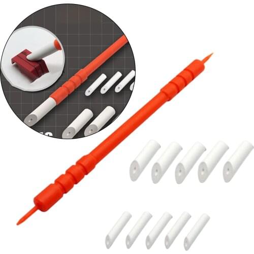 Model Painting Tool Cleaning Wipe Pen Set Fit for Aging Seepage Line Pigment Cleaning No Trace Sticks Remedial Tools