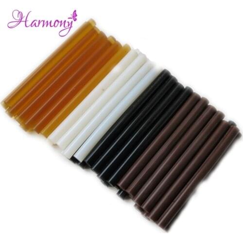 12pcs Four colors Small Keratin Glue Stick for fusion human hair extension tools, used with glue gun or melting glue hot pot