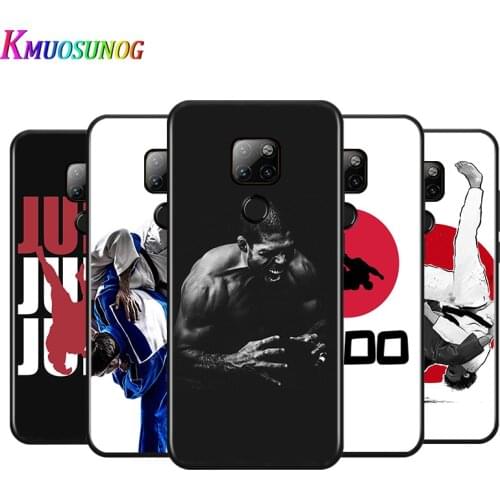 Black Cover Fashion Judo Sport for Huawei Mate 30 10 20 X 5G Lite P Smart Z S Pro Plus 2021 2020 2019 2018 Phone Case
