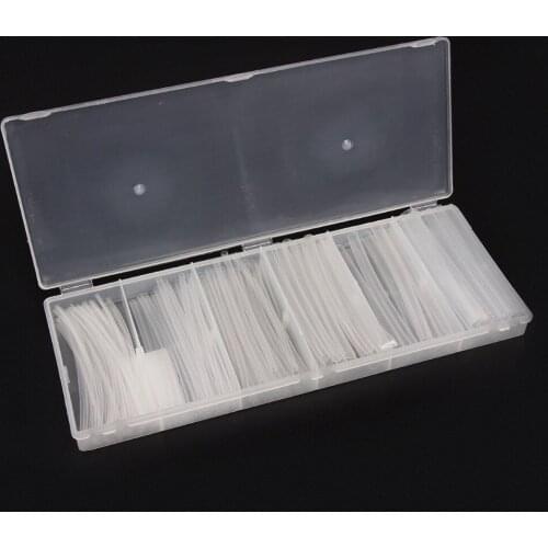 150PCS 100mm Transparent Polyolefin 2:1 Heat Shrink Tubing Tubes Sleeving Wrap Cable Kits