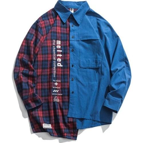 Autumn New Thick Shirt Men Fashion Tie Dyed Printed Casual Shirt Jacket Man Streetwear Wild Loose Long-sleeved Shirt Men M-2XL