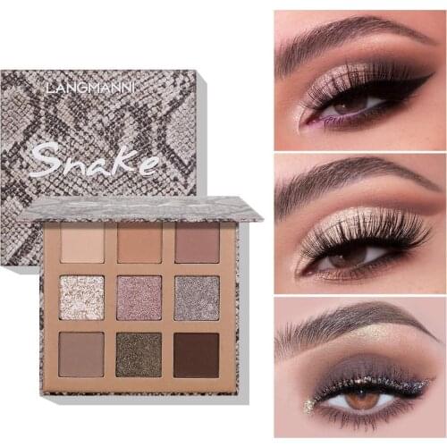 9 Colors Eye Shadow Palette Naked Matte Glitter Eye Shadow MakeUp Lasting Glitter Shimmer Pigment Eyeshadow Palette Cosmetics