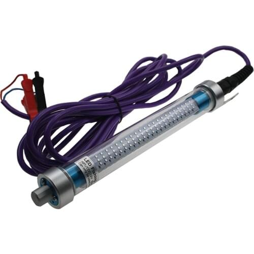 12V 100W 10000 Lumens LED Submersible Fishing Light 6 Sides Underwater Fish Finder Lamp with 6m Cord