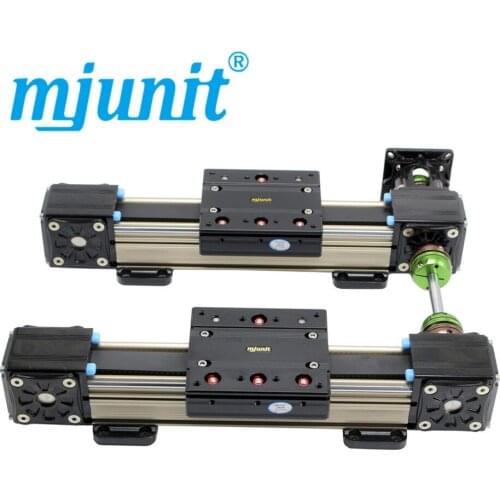 Mjunit sliding demonstration heavy rail slide platform guideway for exhibition hall interactive slide screen TV