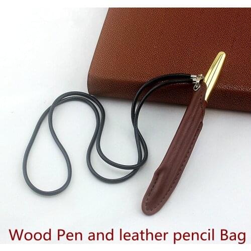 Natural Wood Fountain Pen Handmade Full Wooden Beautiful Pen Fine 0.5mm Fashion Writing Ink Pen Gift Pen Pencil bag