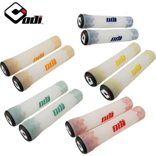 ODI silicone color printing grip cover mountain road folding balance bike riding grip cover off-road shockproof Silica gel Grip