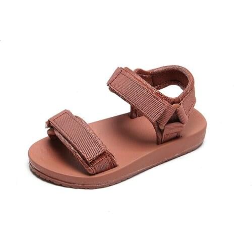 Summer Sandals for Kids Girls Solid Color Casual Sport Children Beach Sandals Non-slip Infant Student Baby Boys Sandals SMG012