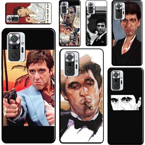 Scarface Tony Montana For Xiaomi Redmi Note 10 Pro Note 9 Pro 8T 9S Note 8 Pro Phone Case For Redmi 9 9C 9T 9A