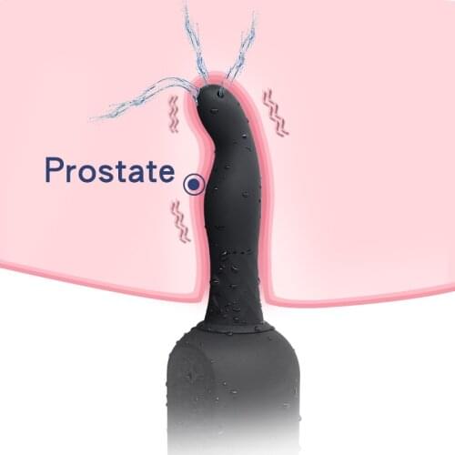 USB 10 Speed Enema Kit with Vibrator Premium Silicone Douche for Women Vagina Anal Enema Prostate Massager Cleaner Vibration