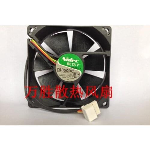 Nidec TA350DC M34138-34 CQ1 12V 0.50A 9225 4 Wire with PW functional chassis cooling fan