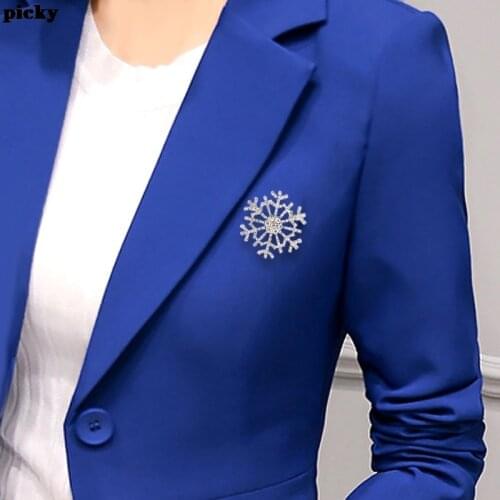 Lady Fashion Pins Charming Crystal Rhinestones Brooch Large Snowflake Brooch Pins Jewelry Brooches For Women Clothes Decors