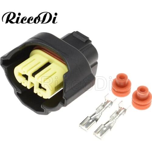 1-20Sets 2pin Auto Waterproof Female Fog Lamps Connector H11 H9 M6 Plug 6189-0935 For Toyota Mazda