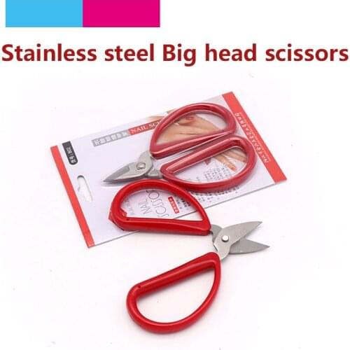 1pcs 11.5cm Stainless Steel Nail Clippers Cutters Tool Plastic Handle Nail Scissors Pedicure Manicure Pliers Art Tool