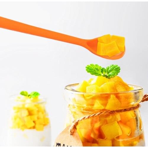 1PC Long Handle Salad Food Mixing Stirring Spoon Rice Tea Dessert Soup Spoon Coffee Tool Cooking Kitchen Mixing M9Q6