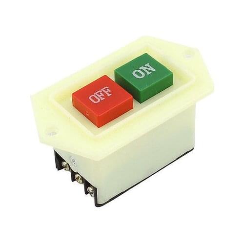3PST 2 Position Locking Electromagnetic Switch Beige AC 380V/220V 5A