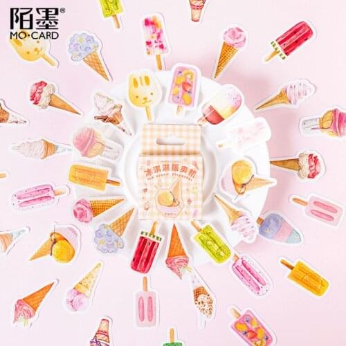 46 pcs/lot Cute dessert ice cream paper sticker package DIY diary decoration sticker album scrapbooking