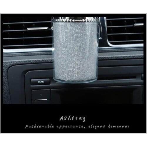 Car Ashtray With LED Light Cigarette Ashtray Container Smoke Cup Car Accessories L41A