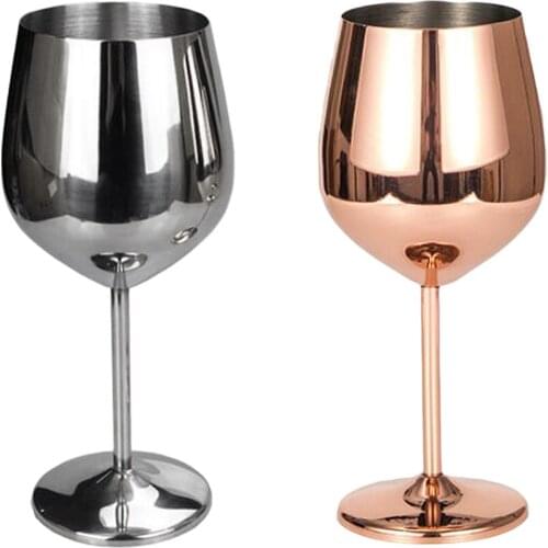 Stainless Steel Wine Glass Wine Taste Goblet Romantic Party Drinking Cup