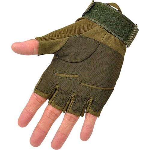 Brand Outdoor Sports Fingerless Military Tactical Hunting Riding Gloves New Arrival