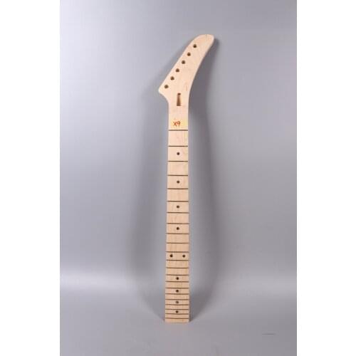 Electric guitar neck 25.5 inch 22 fret maple banana headstock right hand X-9