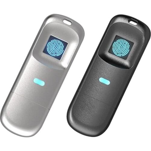 Fingerprint Recognition Flash Drive USB Flash Drive Fingerprint Encrypted Zinc Alloy USB 2.0 Pendrive Thumb Drive