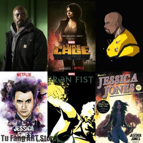 Canvas Painting Wall Art Marvel League of Defenders Daredevil Posters and Prints Pictures for Living Nordic Room Decoration Gift