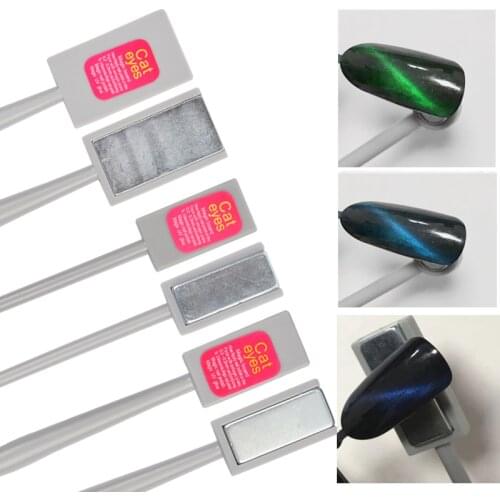 Double Head Magnet Stick Cat Eye nail gel polish varnish Manicure Magic 3D Line Strip Strong Effect Shaping DIY Magnetic Board