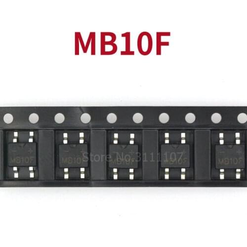 50PCS MB10F Bridge Rectifier mb10f sop4 0.5A 1000V SOP4 b10f