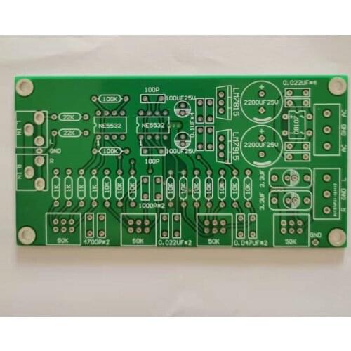 Fannyda HIFI home power amplifiers pre NE5532 tone board 2.0 Tone amplifier board pcb empty board circuits board
