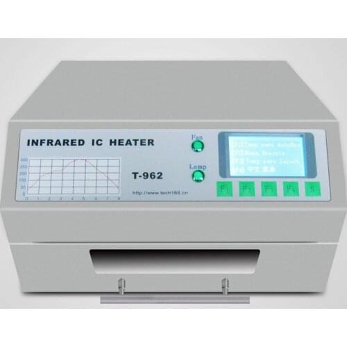 Newest version PUHUI T-962 Infrared IC Heater T962 Desktop Reflow Solder Oven BGA SMD SMT Rework Station T 962 Reflow Wave Oven