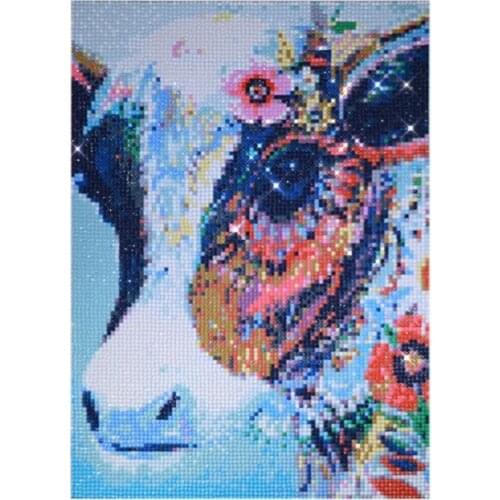 Full Drill Embroidery Romantic ox head 5D Diamond Painting For Kids gift Factory diy resin interior decorative canvas animal rh