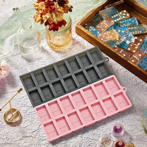 DIY Silicone Dominoes Game Epoxy Resin Molds for Dominoes Silicone Molds Cake Decoration Accessories Ice Mold Fondant Tools