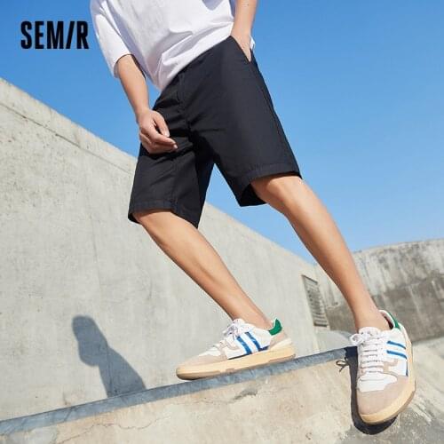 SEMIR Casual Shorts Men 2021 Summer New Ice Oxygen Bar Pants Trend Straight-Leg Slim Short Pants For Man