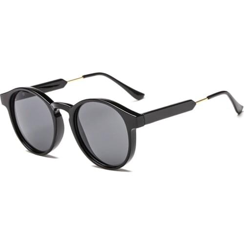 Retro Round Sunglasses Women Men Brand Design Transparent Female Sun glasses Men Brand Design Sun glasses Men