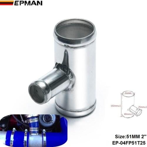 Universal BOV T-pipe 51mm 2" outlet 25mm Blow Off Valve T Joint Adaptor For BMW E39 5-Series (2000- ) EP-04FP51T25