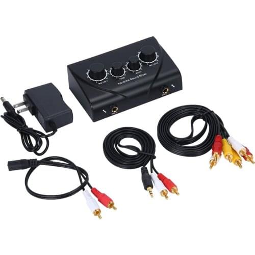 Karaoke Sound Mixer Professional Audio System Portable Mini Digital Audio Sound Karaoke Machine Echo Mixer System